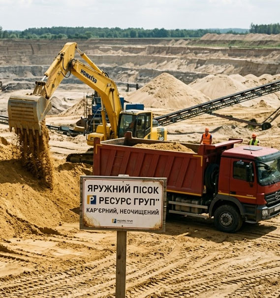 Пісок яружний доставка Київ